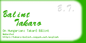 balint takaro business card